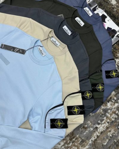 Stone Island Crewneck Zip-Sleeve Jumper AAA Quality All images