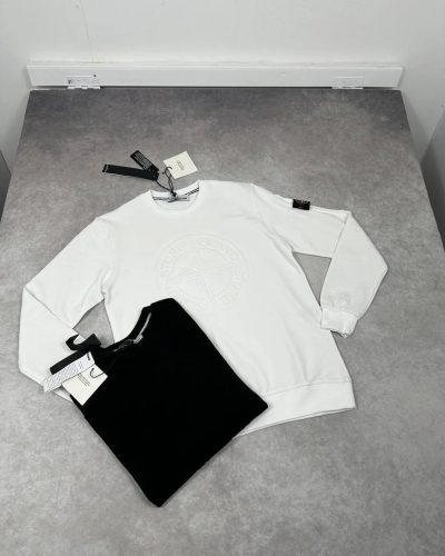 Stone Island Embossed Logo Jumper