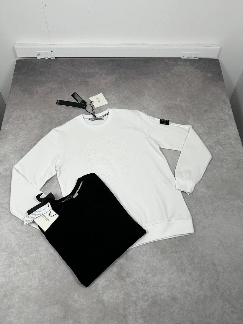Stone Island Embossed Logo Jumper