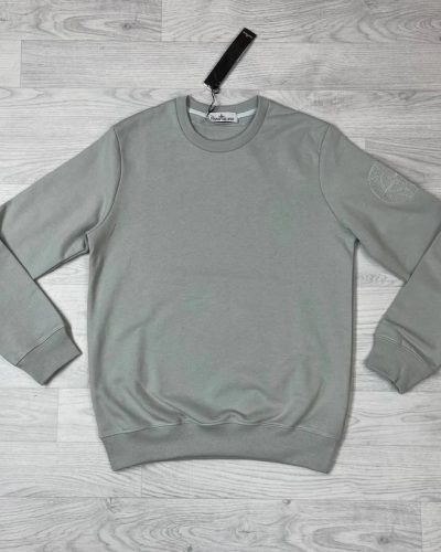Stone Island Garment-Dyed Fleece Logo Jumper AAA Quality