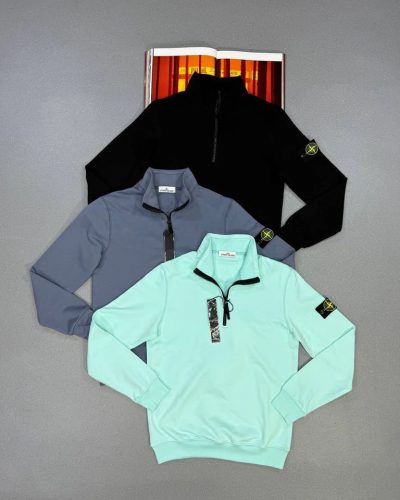 Stone Island Half-Zip Fleece Sweatshirt AAA Quality