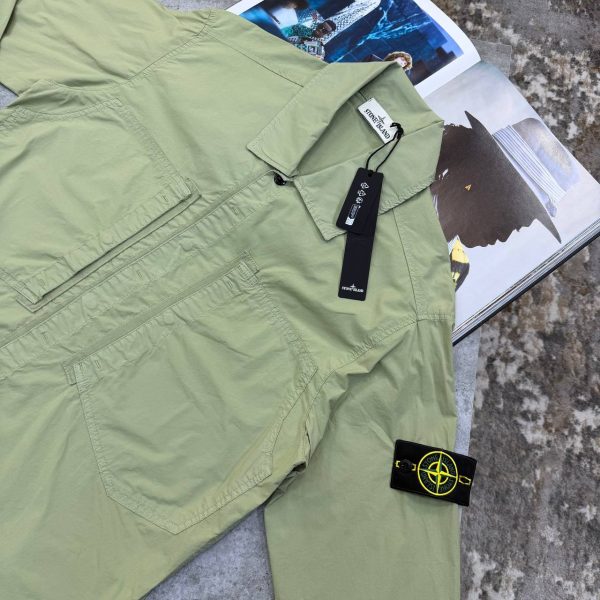 Stone Island Light Pistachio Overshirt1 Stone Island Light Pistachio Overshirt1