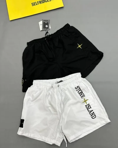 Stone Island Logo-Print Shorts for Men Super Clone Quality