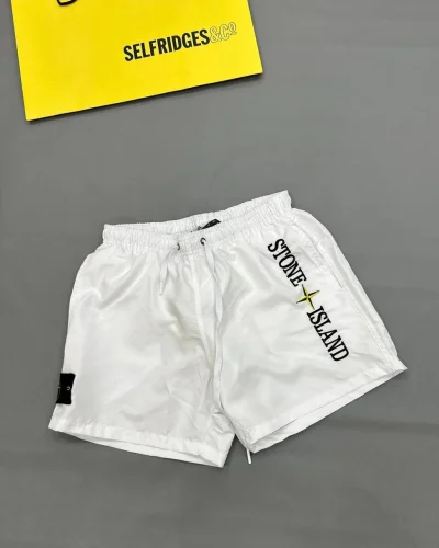 Stone Island Logo-Print Shorts for Men Super Clone Quality