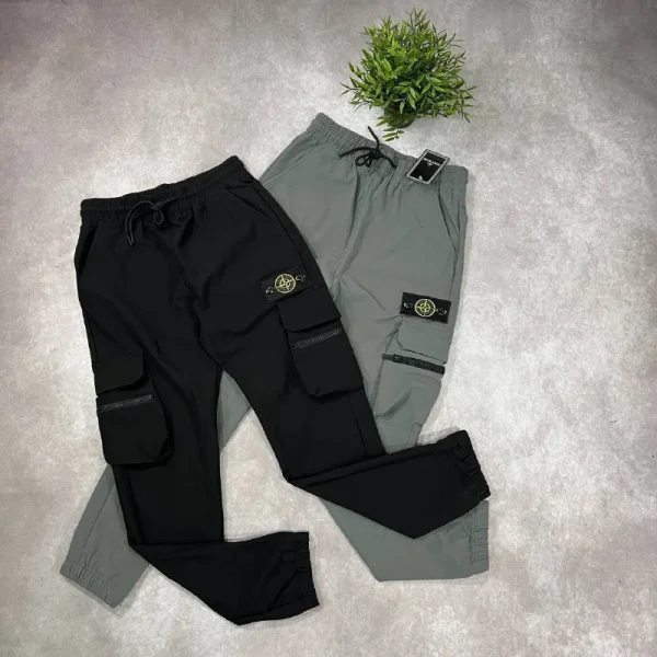 Stone Island Men's Compass Badge 1:1 Quality Cargo Pants