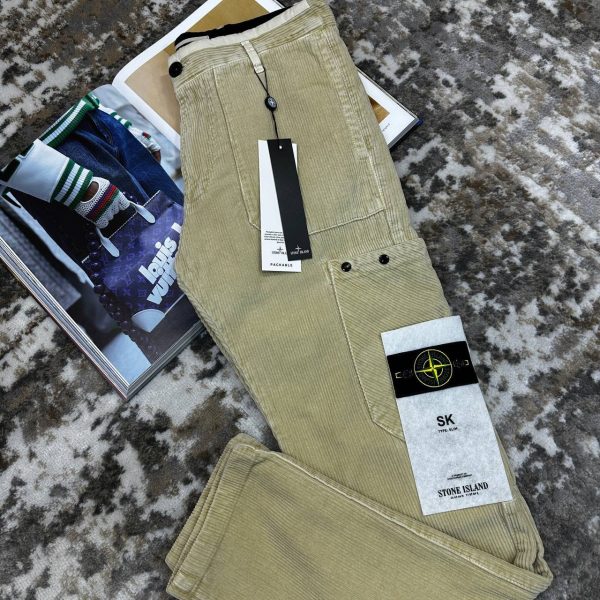 Stone Island Men's Corduroy Cargo AAA Quality Pants6 Stone Island Men's Corduroy Cargo AAA Quality Pants6