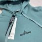 Stone Island Men's Front Embroidered Logo AAA Quality Hoodie Blue Color2