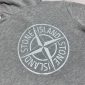 Stone Island Men's Front Embroidered Logo AAA Quality Hoodie Blue Color5