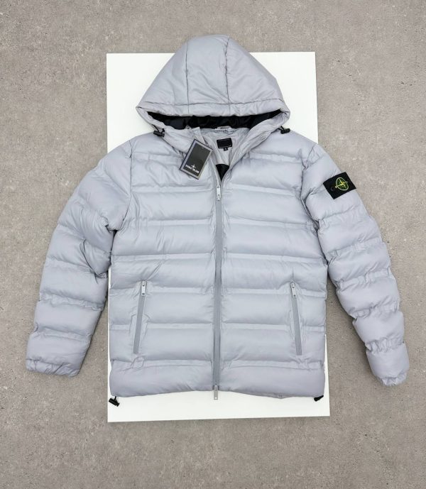 Stone Island Men's Hooded Quilted Down Puffer Premium Quality Jacket