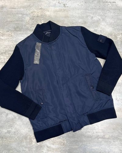 Stone Island Men's Hybrid Bomber AAA Quality Replica Navy Blue Color Jacket