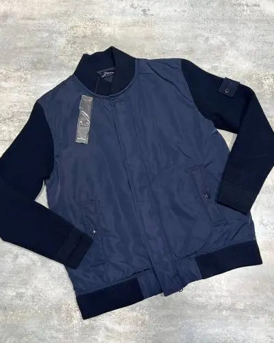 Stone Island Men's Hybrid Bomber AAA Quality Replica Navy Blue Color Jacket