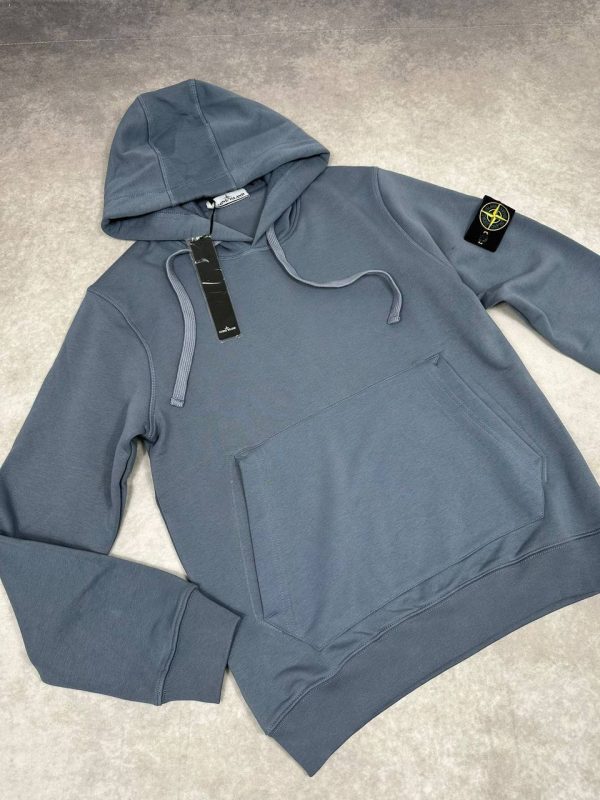 Stone Island Men's Logo Fleece Cotton Replica Hoodie 1 Stone Island Men's Logo Fleece Cotton Replica Hoodie 1