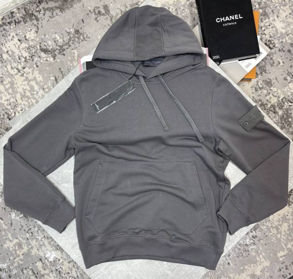 Stone Island Men's Logo-Patch Cotton Hoodie