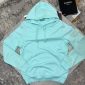 Stone Island Men's Logo-Patch Cotton sea green color Hoodie