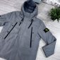 Stone Island Men's Packable Skin-Touch Nylon AAA Quality Grey Jacket