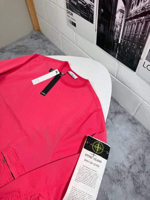 Stone Island Men's Patch Long Sleeve Crewneck Overshirt2 Stone Island Men's Patch Long Sleeve Crewneck Overshirt2