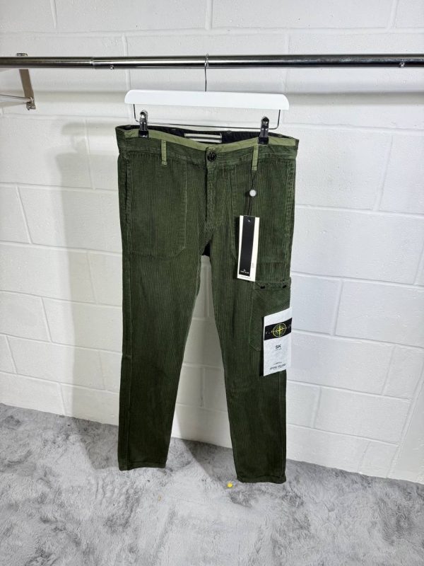 Stone Island Men's Patch Pocket Reps AAA Quality Olive green Cargo Pants Stone Island Men's Patch Pocket Reps AAA Quality Olive green Cargo Pants