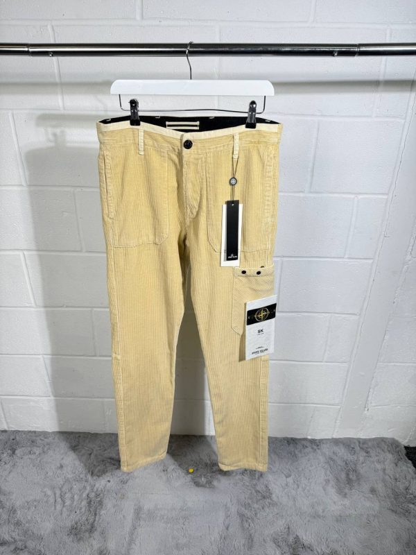 Stone Island Men's Patch Pocket Reps AAA Quality Beige Color Cargo Pants Stone Island Men's Patch Pocket Reps AAA Quality Beige Color Cargo Pants