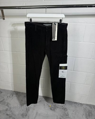 Stone Island Men’s Patch Pocket Reps AAA Quality Black Cargo Pants Stone Island Men's Patch Pocket Reps AAA Quality Black Cargo Pants