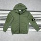 Stone Island Men's Regular-Fit Zip-Up Replica Green Hoodie