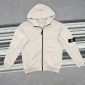 Stone Island Men's Regular-Fit Zip-Up Replica White Hoodie