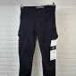 Stone Island Men's Regular-Tapered AAA Quality black color Cargo Pants