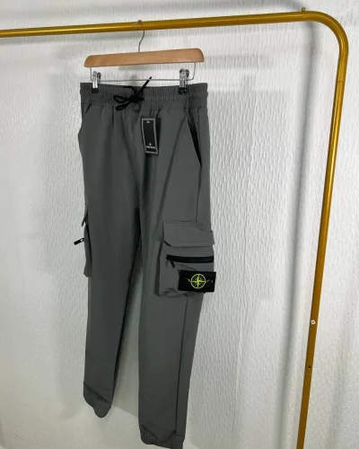Stone Island Men's Regular-Tapered Cargo Replica Pants
