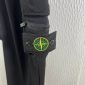 Stone Island Men's Regular-Tapered Cargo Replica black Pants logo