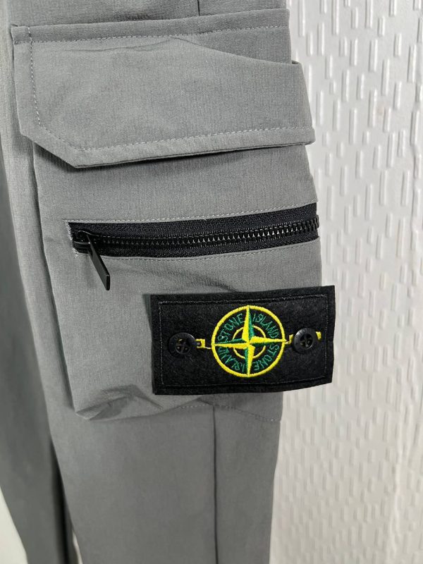 Stone Island Men's Regular-Tapered Cargo Replica grey Pants Stone Island Men's Regular-Tapered Cargo Replica grey Pants