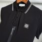 Stone Island Men's Slim Fit Striped Short Sleeve Replica Polo Shirt2