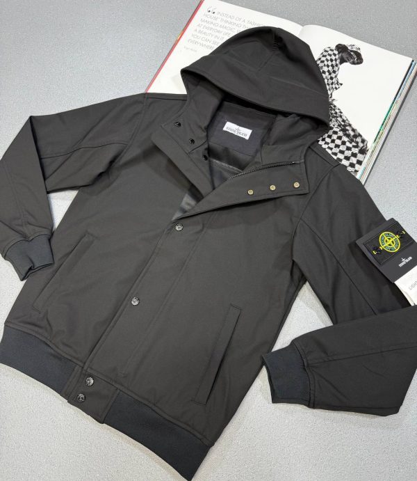 Stone Island Men's Soft Shell-R Replica Jacket black 2 Stone Island Men's Soft Shell-R Replica Jacket black 2