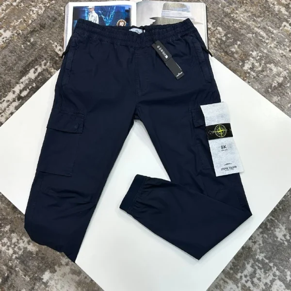 Stone Island Men's Stretch Cotton Reps AAA+ Quality Tela Cargo Pants