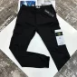 Stone Island Men's Stretch Cotton Reps AAA+ Quality Tela Cargo black Pants