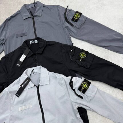 Stone Island Men's Zip-Up Overshirt