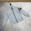 Stone Island Men's Zip-Up Overshirt In light grey color