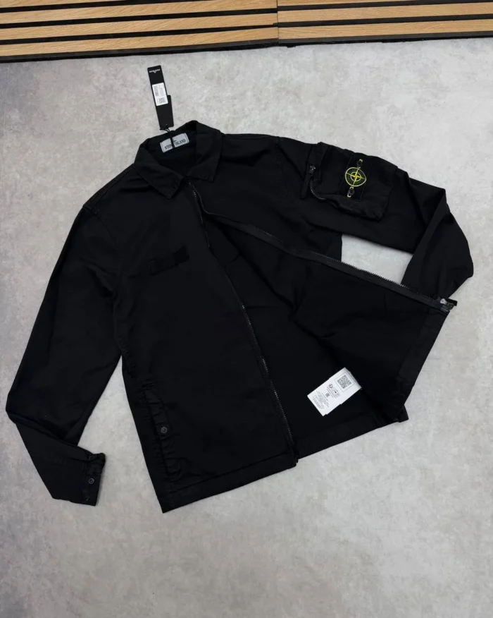 Stone Island Men's Zip-Up Overshirt4 Stone Island Men's Zip-Up Overshirt4