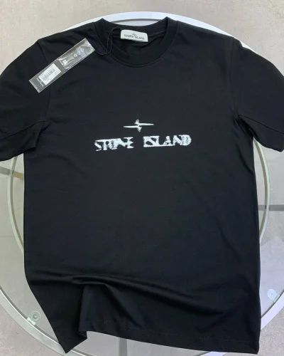 Stone Island Paint-Stroke Compass Logo 1:1 Mirror Quality T-Shirt
