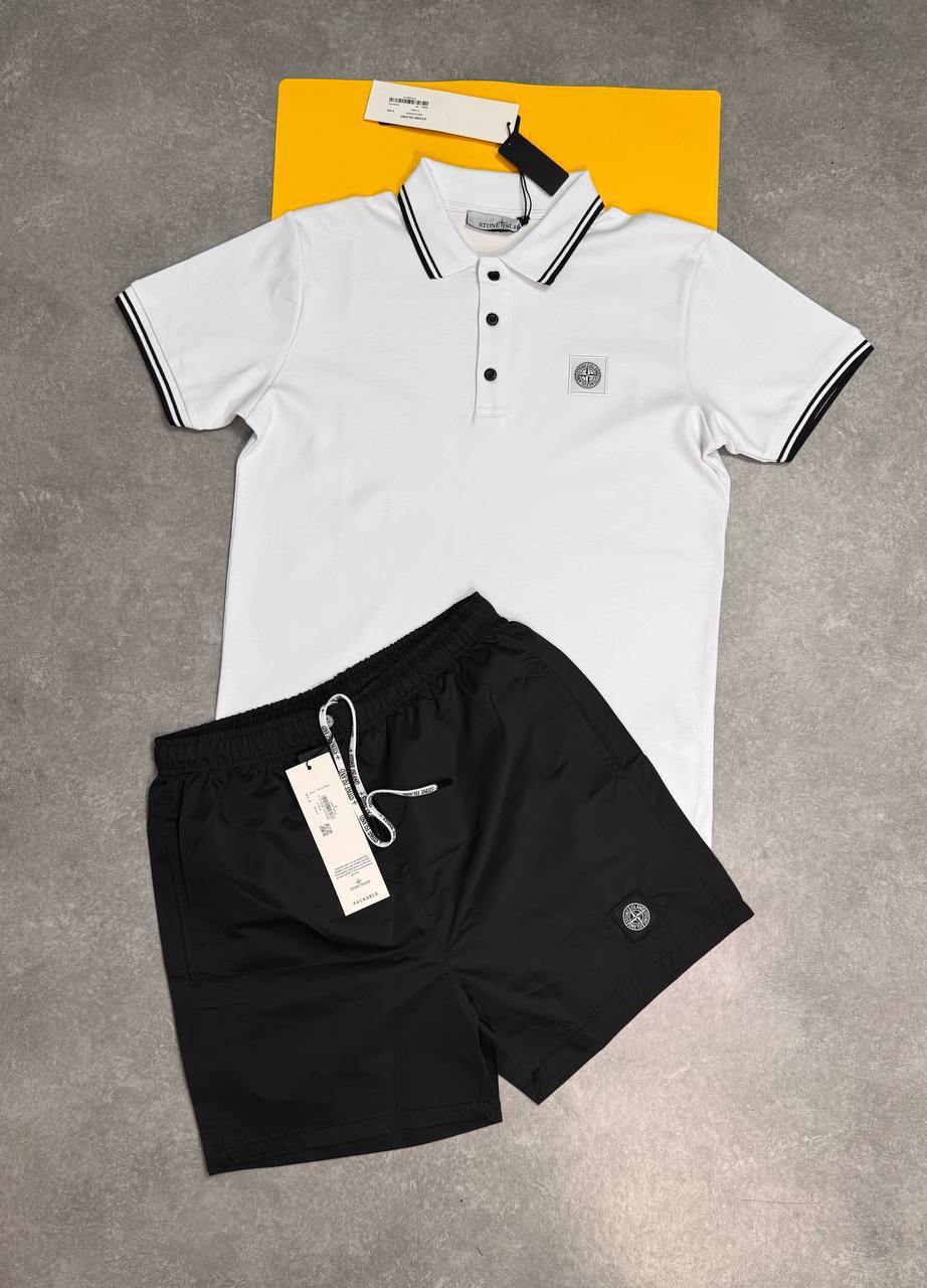 Stone Island Polo Shirts & Shorts Set