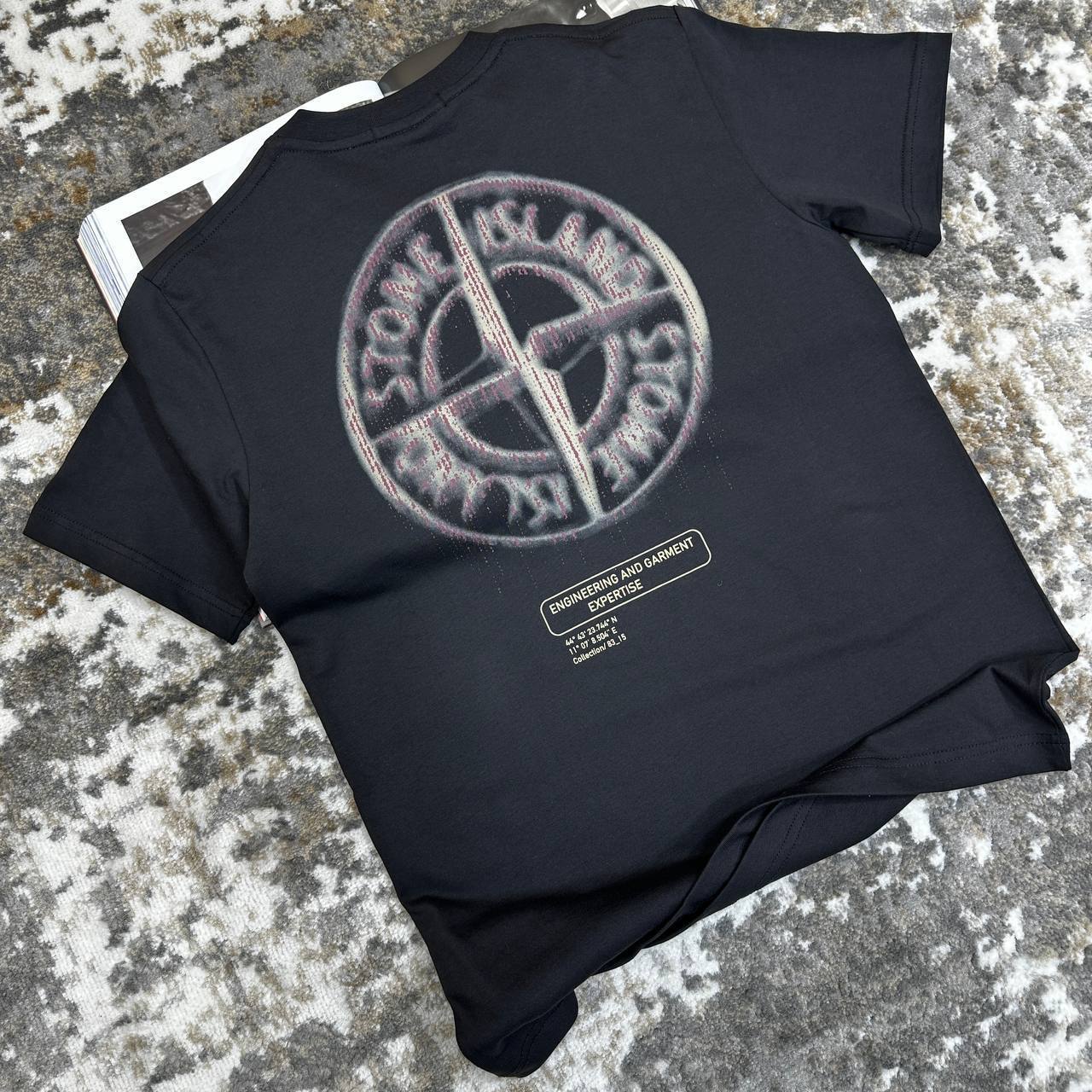 Stone Island Reflective One Badge Print Reps AAA Quality T-Shirt for Men – Multiple Colours - Image 6