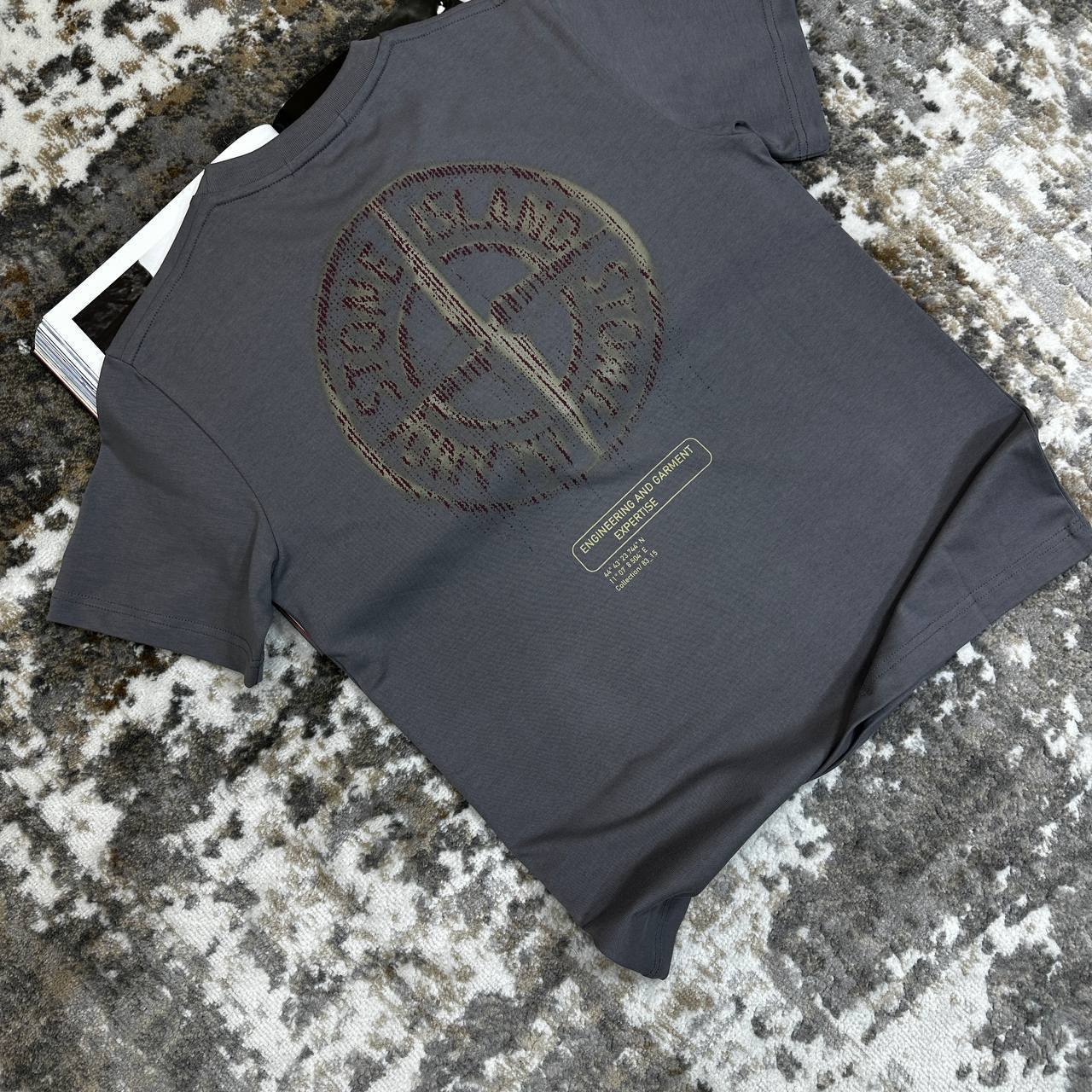 Stone Island Reflective One Badge Print Reps AAA Quality T-Shirt for Men – Multiple Colours - Image 7