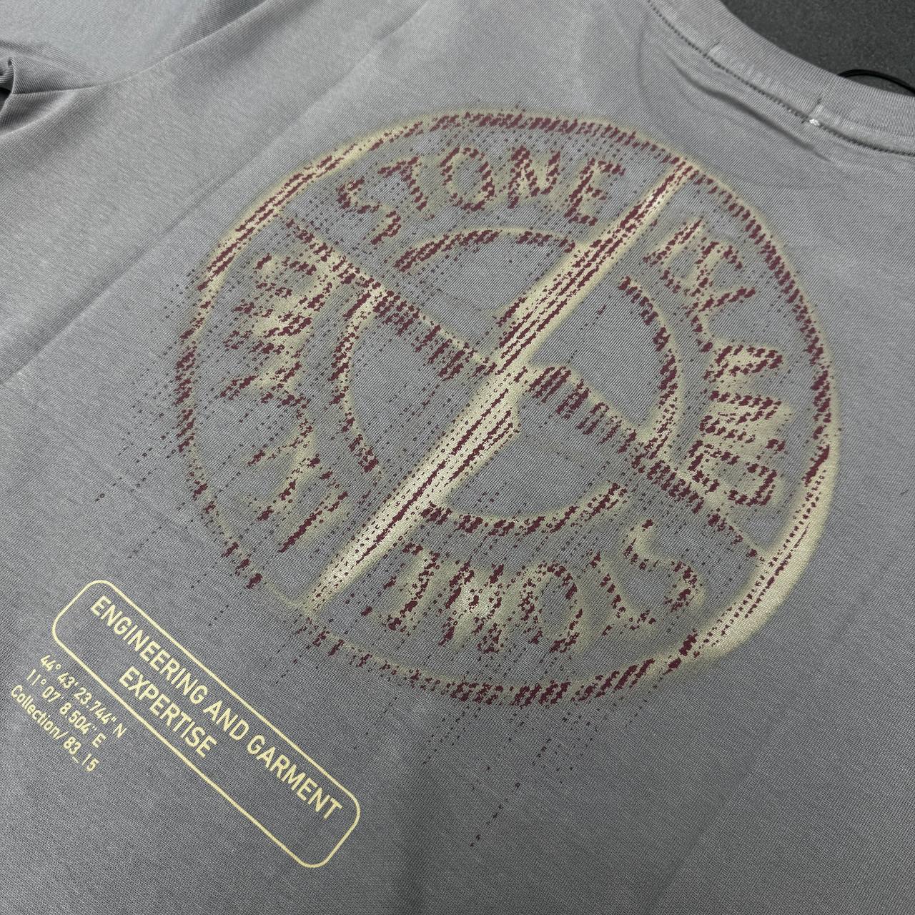 Stone Island Reflective One Badge Print Reps AAA Quality T-Shirt for Men – Multiple Colours - Image 8