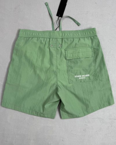 Stone Island Relaxed Fit 1-1 Replica Shorts for Men lime green