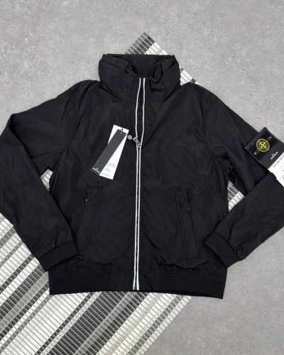 Stone Island Softshell Jacket for Men Reps AAA Quality black color