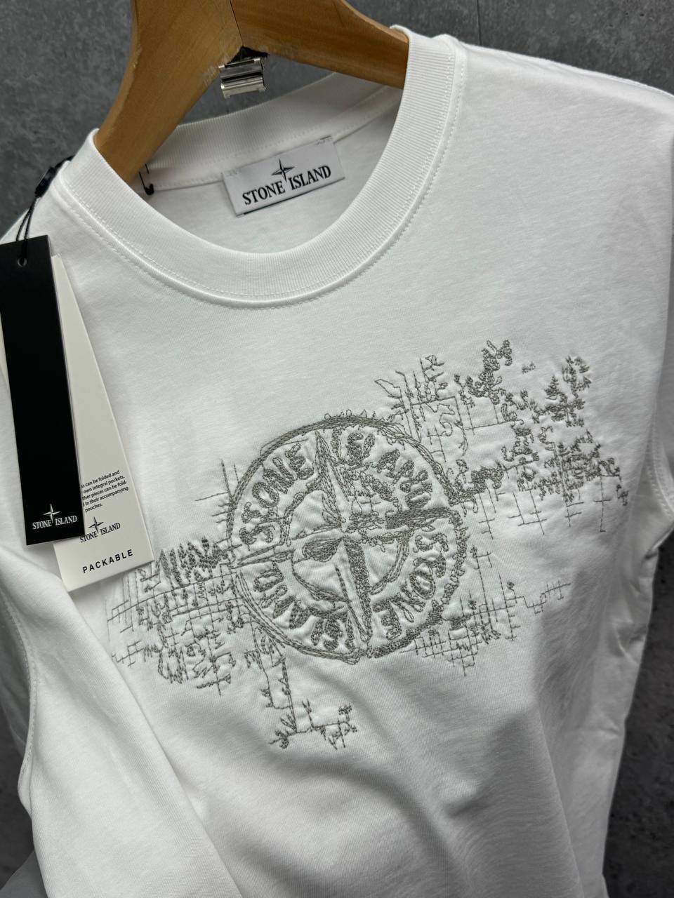 Stone Island Stamp One Logo T-Shirt for Men In AAA Quality – Multiple Colours - Image 6