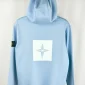 Stone Island Stencil Logo Reps AAA Quality Blue Hoodie