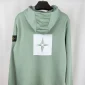 Stone Island Stencil Logo Reps AAA Quality Green Hoodie1