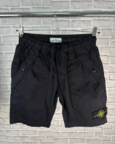 Stone Island Stretch-Cotton Bermuda Cargo Luxury Replica Shorts Back Color