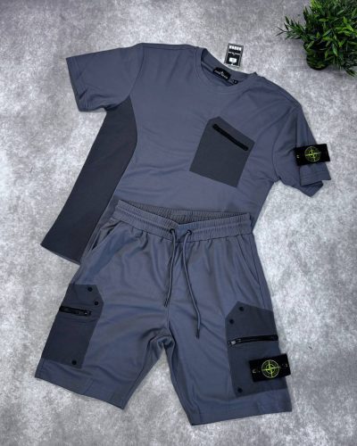 Stone Island Tech Reps AAA Quality T-Shirt & Shorts Set