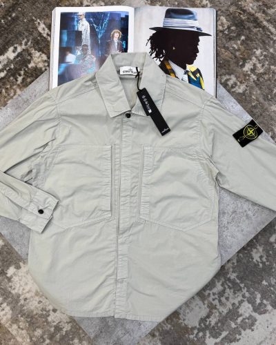 Men's Charcoal Compass Badge Replica Overshirt