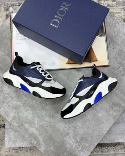 Dior B22 Blue Black Lifestyle Sneakers